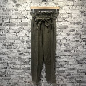 EUC Zara Olive Green High-Waist Trousers